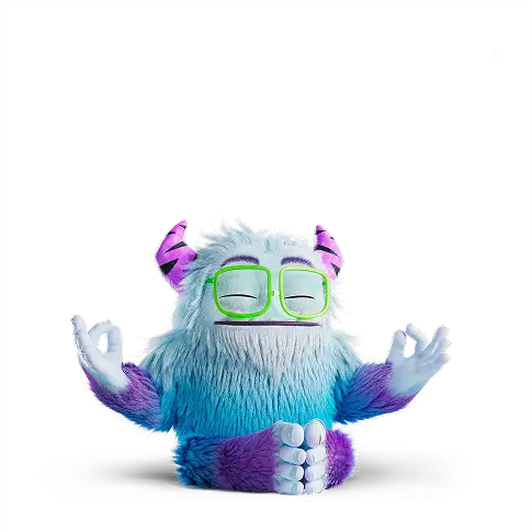 The Fluree Yeti meditating
